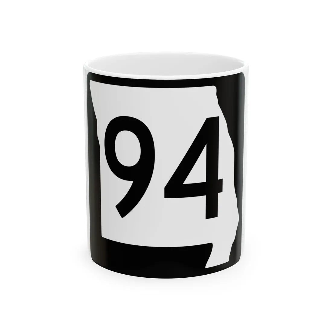 MO-94 (Missouri) (Road Sign) White Coffee Mug 11oz - Go Mug Yourself