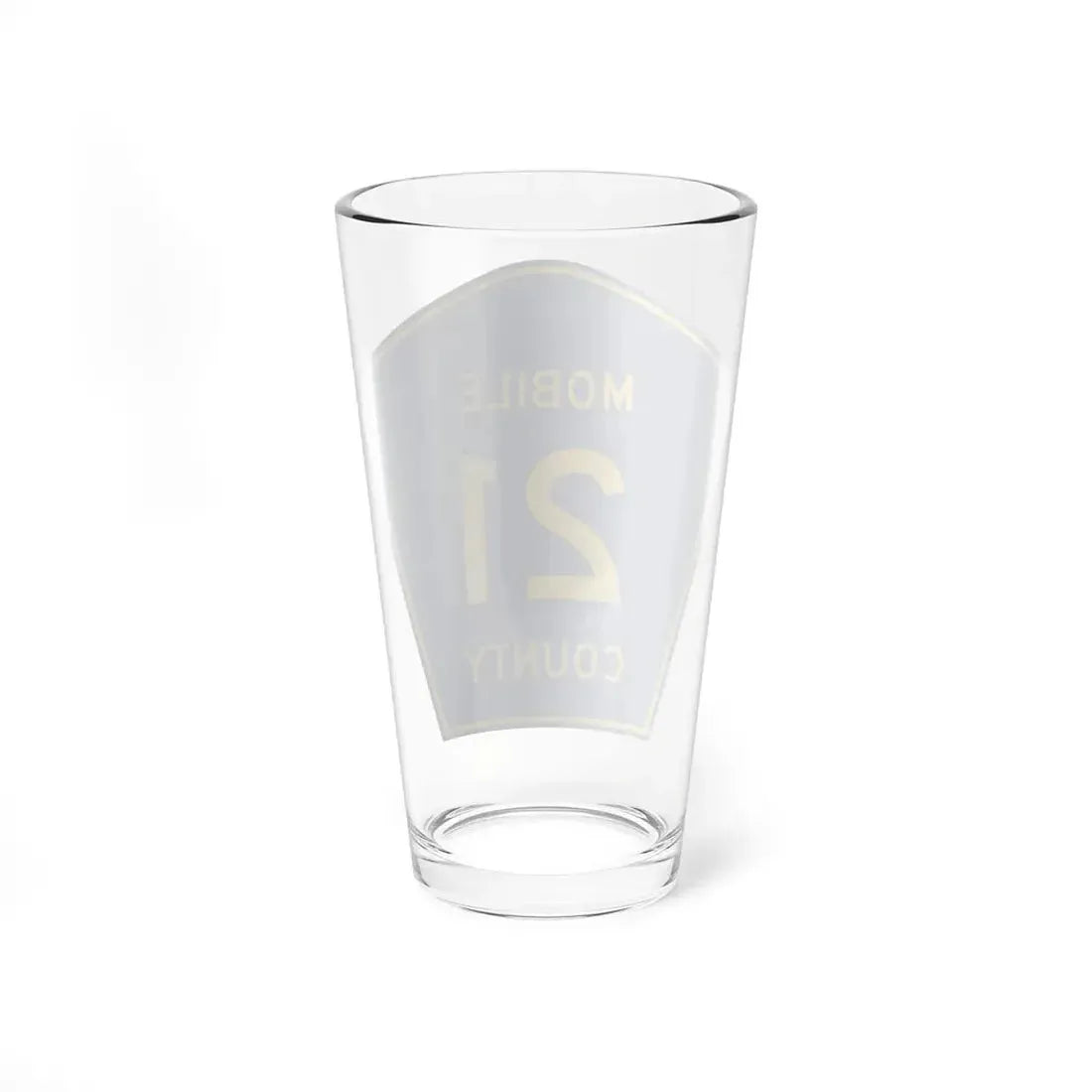 Mobile County Route 21 AL (Alabama) (Road Sign) Pint Glss 16oz - Go Mug Yourself