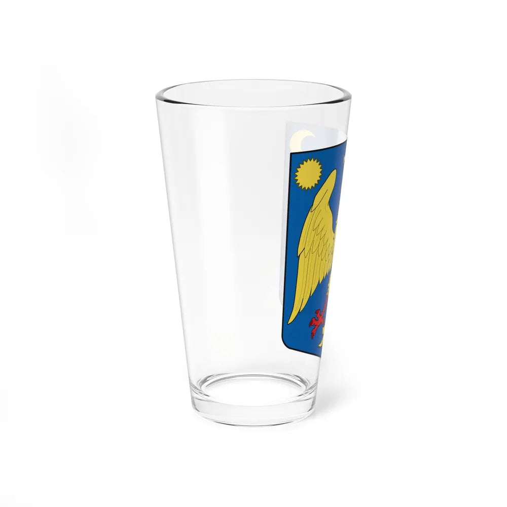 Modern coat of arms of Wallachia - Pint Glass 16oz-Go Mug Yourself