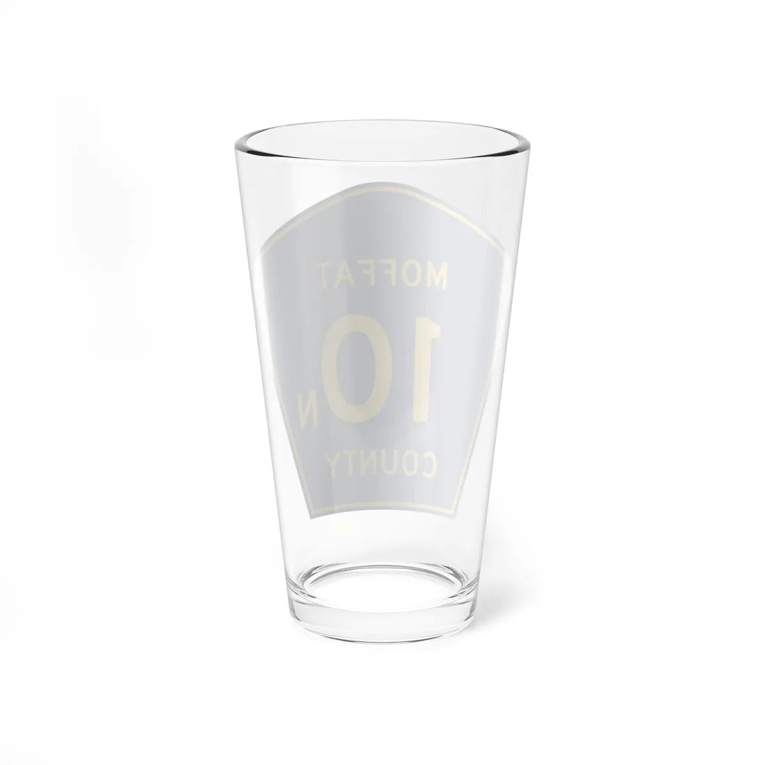 Moffat County 10N (Colorado) (Road Sign) Pint Glss 16oz - Go Mug Yourself