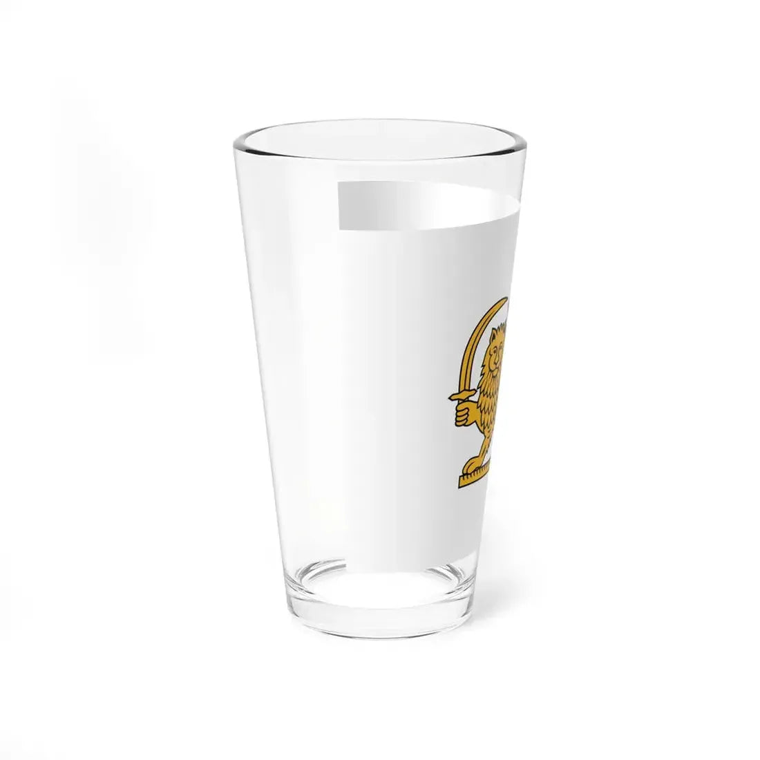 Mohammad Shah Qajar Flag (Iran) Pint Glass 16oz - Go Mug Yourself