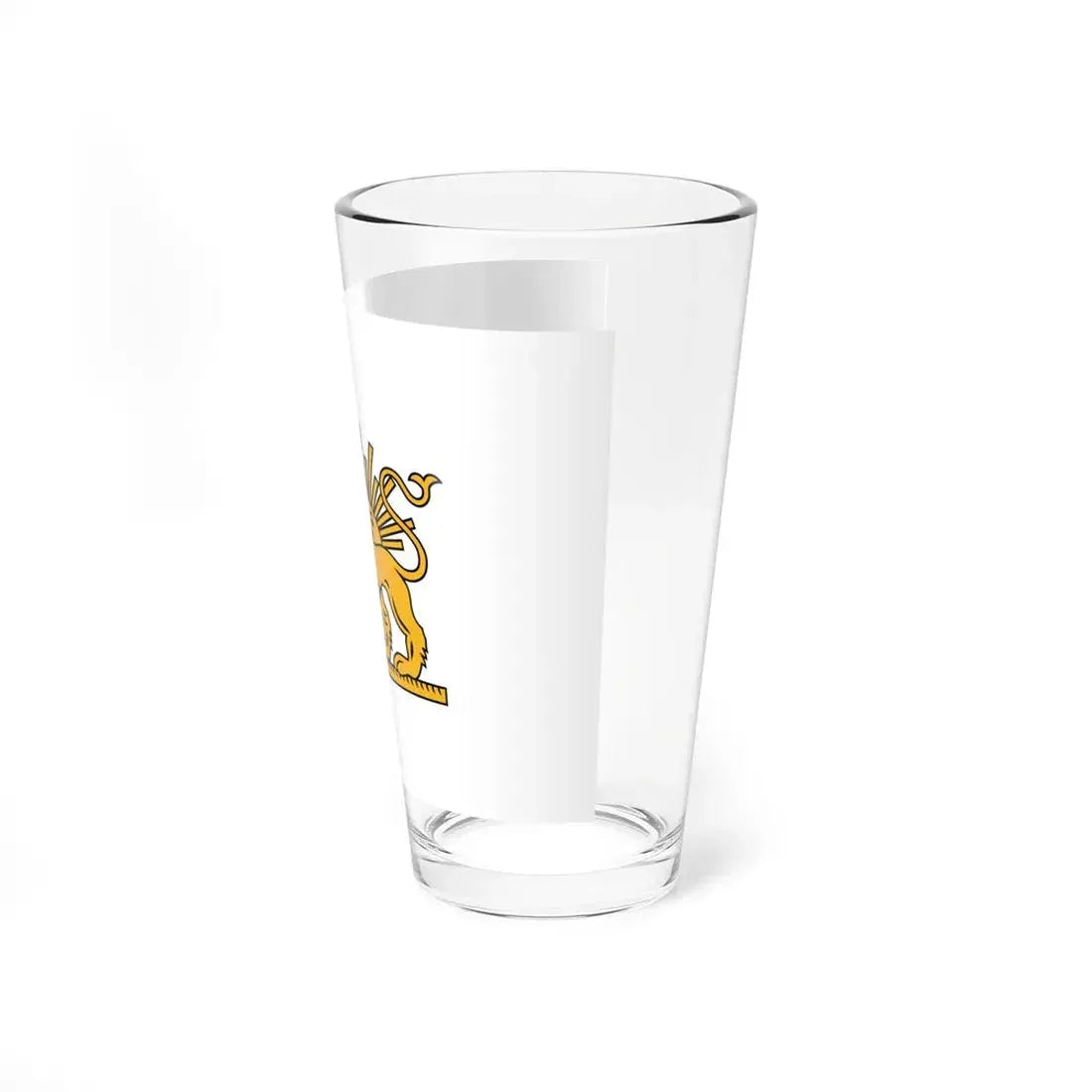 Mohammad Shah Qajar Flag (Iran) Pint Glass 16oz - Go Mug Yourself