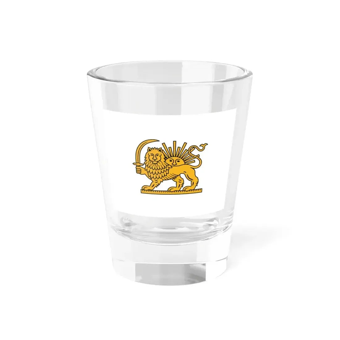 Mohammad Shah Qajar Flag (Iran) Shot Glass 1.5oz 1.5oz - Go Mug Yourself