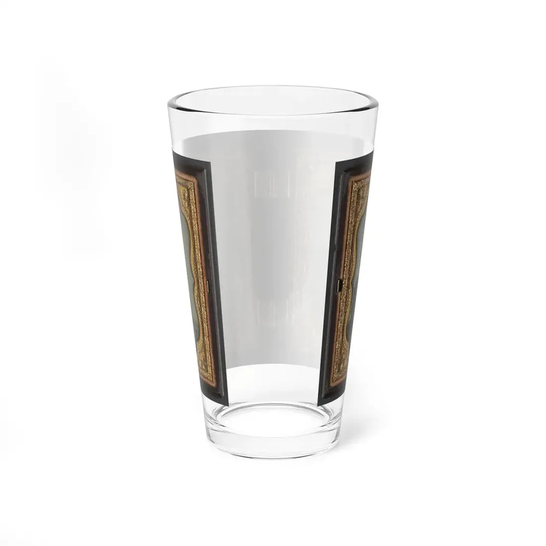 Mollie Knopp Zigler, Left, And Betty Hoover, Right ; Unidentified Midshipman In Confederate Uniform With Book (U.S. Civil War) Pint Glass 16oz - Go Mug Yourself