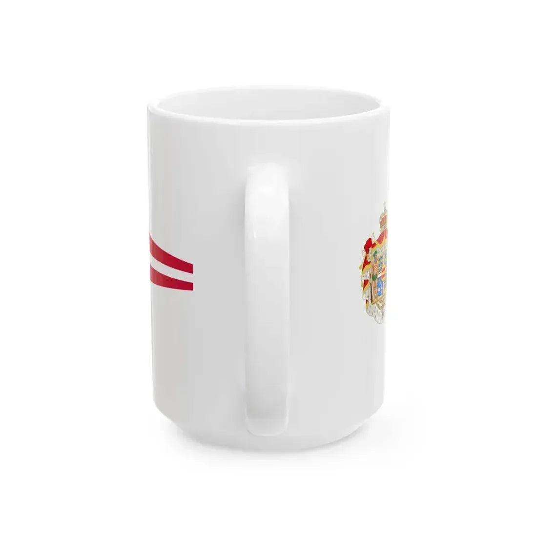 Monarchs Pennant of Denmark (Denmark) White Coffee Mug - Go Mug Yourself