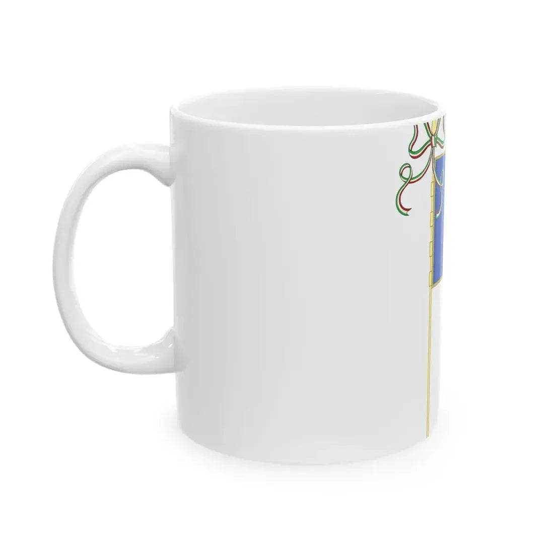 Moncalieri-Bandiera Completa (Italy) White Coffee Mug - Go Mug Yourself
