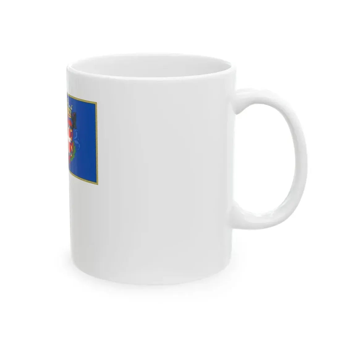 Moncalieri-Bandiera Completa (Italy) White Coffee Mug - Go Mug Yourself