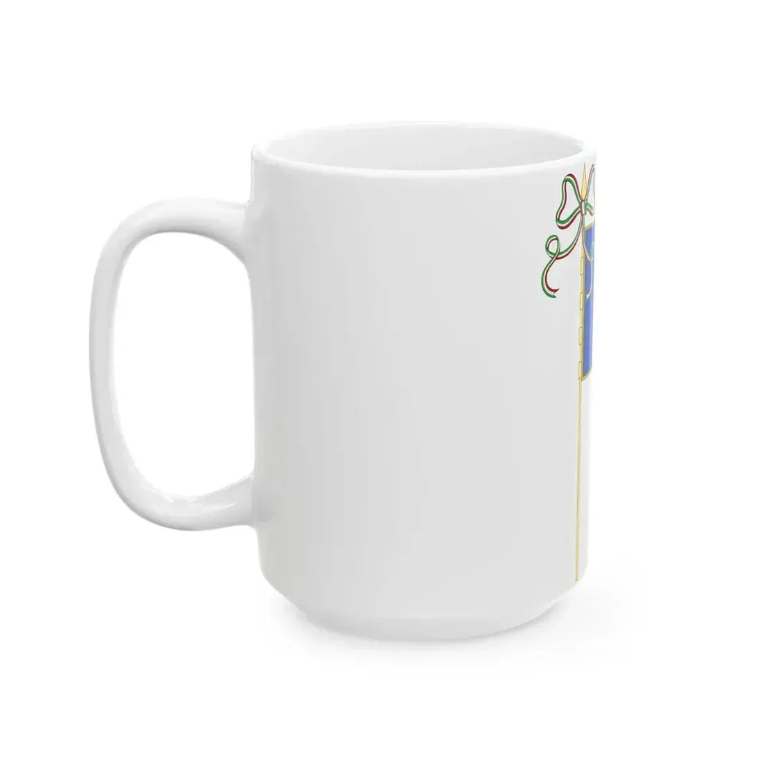Moncalieri-Bandiera Completa (Italy) White Coffee Mug - Go Mug Yourself