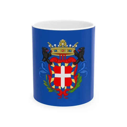 Moncalieri-Bandiera (Italy) White Coffee Mug 11oz - Go Mug Yourself