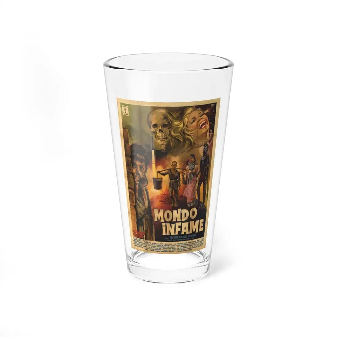 MONDO INFAME 1963 Movie Poster - Pint Glass 16oz 16oz - Go Mug Yourself