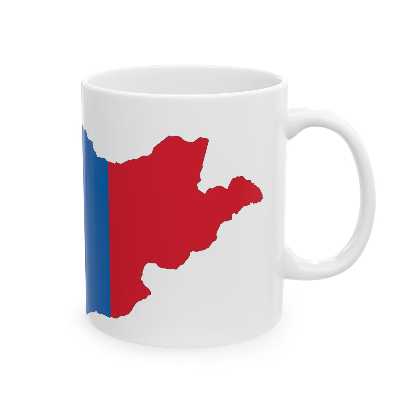 Mongolia-Flagmap (Mongolia) White Coffee Mug-Go Mug Yourself