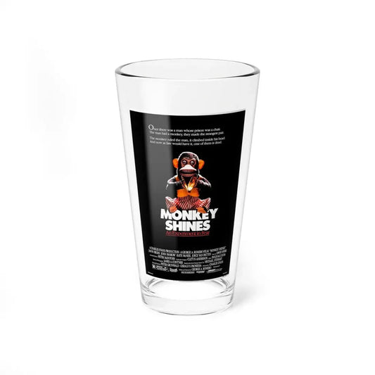 MONKEY SHINES 1988 Movie Poster - Pint Glass 16oz 16oz - Go Mug Yourself