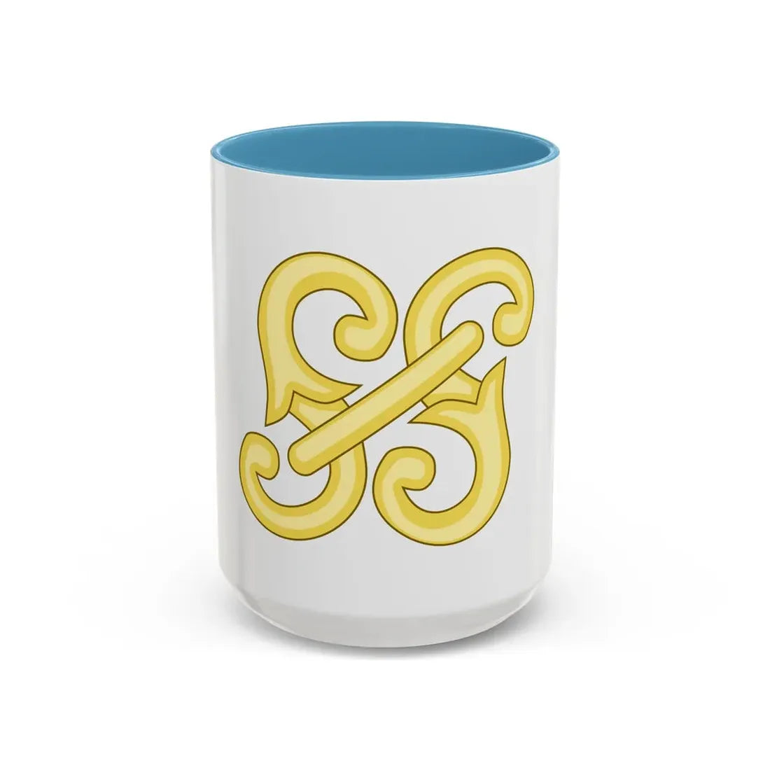 Monogram SS Badge of Henry IV - Accent Coffee Mug 15oz Light Blue - Go Mug Yourself