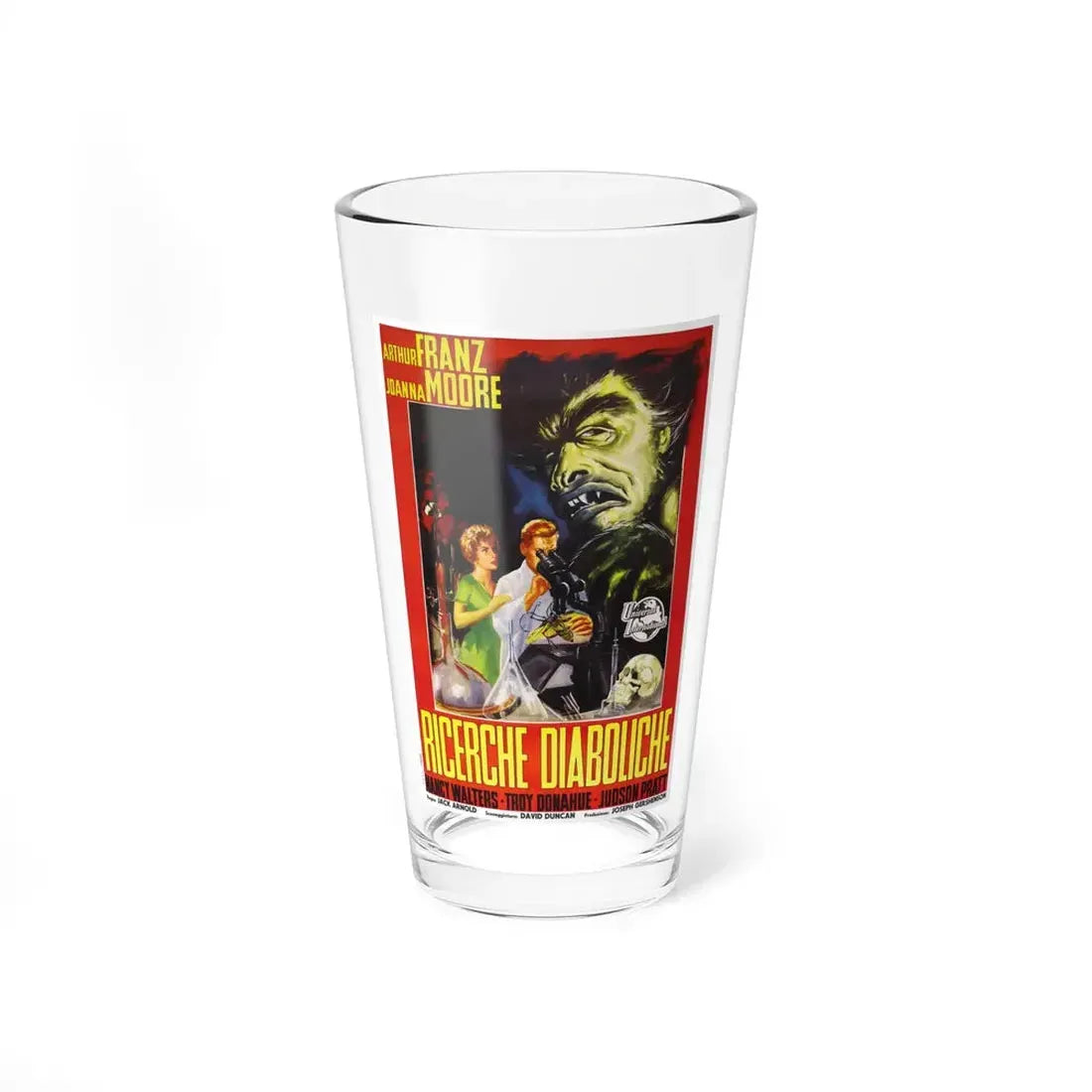 MONSTER ON THE CAMPUS (ITALIAN) 1958 Movie Poster - Pint Glass 16oz 16oz - Go Mug Yourself