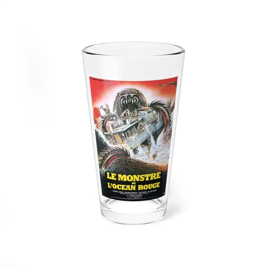 MONSTER SHARK 1984 Movie Poster - Pint Glass 16oz 16oz - Go Mug Yourself