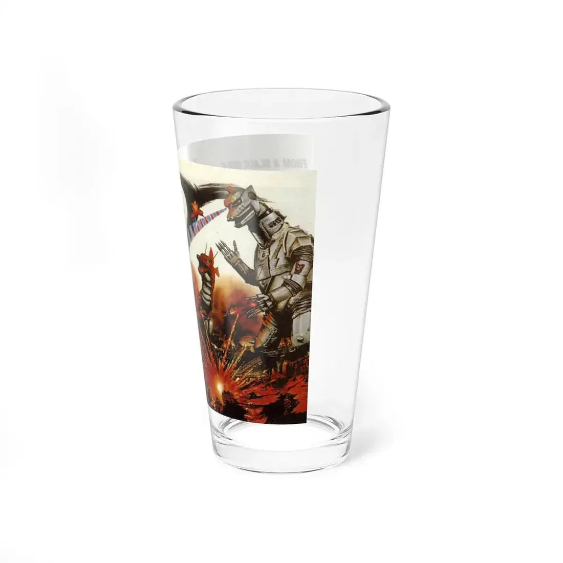 MONSTERS FROM AN UNKNOWN PLANET (REVENGE OF MECHAGODZILLA) 1975 Movie Poster - Pint Glass 16oz - Go Mug Yourself