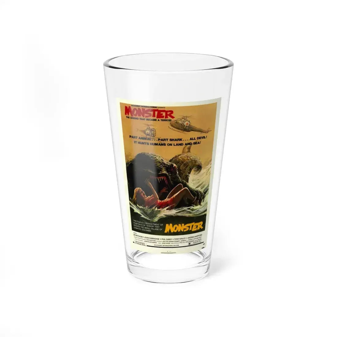 MONSTROID 1980 Movie Poster - Pint Glass 16oz 16oz - Go Mug Yourself