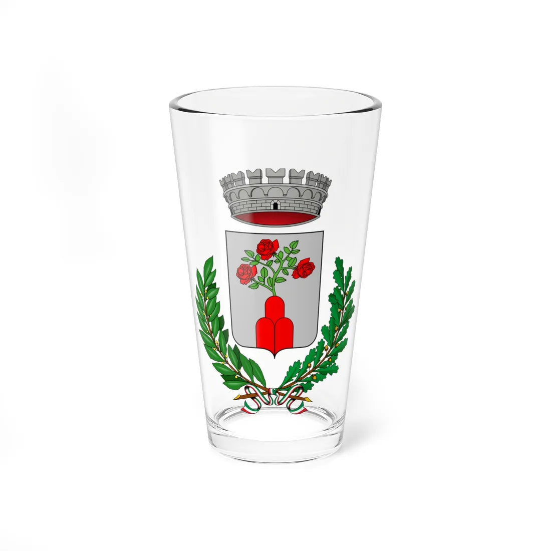 Monterosi-Stemma (Italy) (Coat of Arms) Pint Glass 16oz 16oz - Go Mug Yourself