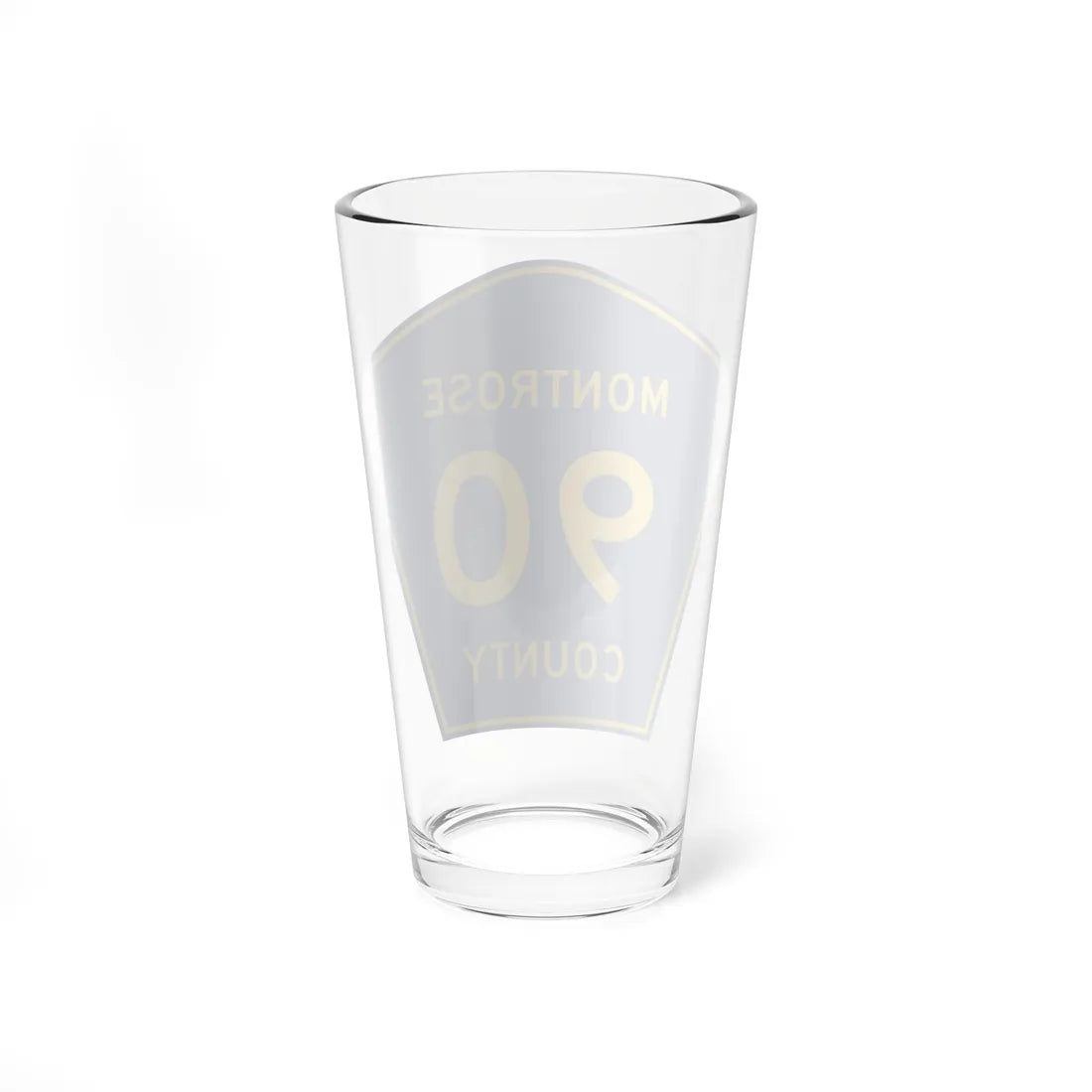 Montrose County 90 (Colorado) (Road Sign) Pint Glss 16oz - Go Mug Yourself