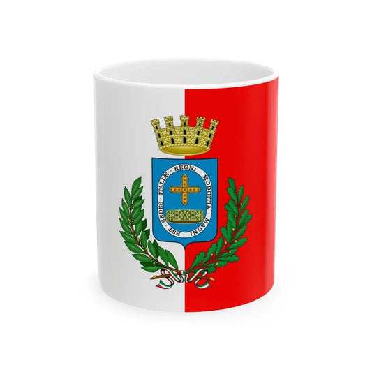 Monza-Bandiera (Italy) White Coffee Mug 11oz - Go Mug Yourself