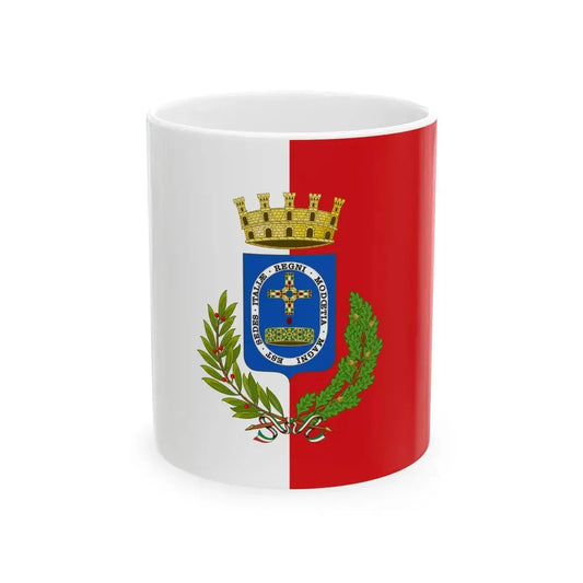 Monza-Bandiera v2 (Italy) White Coffee Mug 11oz - Go Mug Yourself