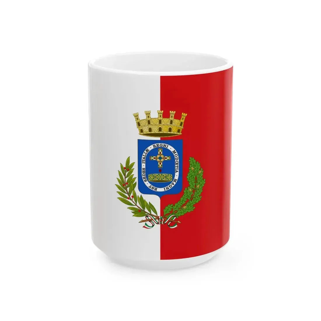 Monza-Bandiera v2 (Italy) White Coffee Mug 15oz - Go Mug Yourself