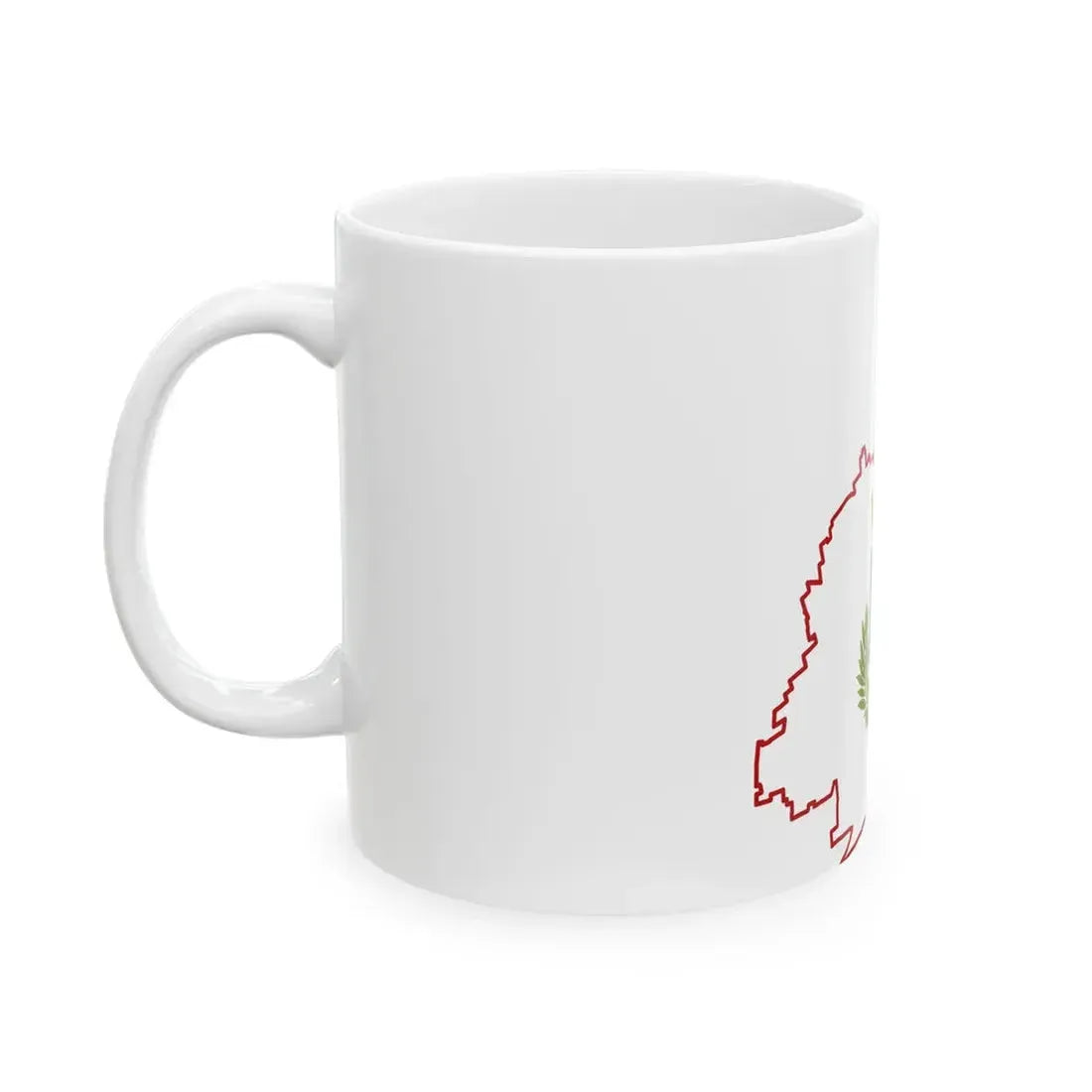 Monza flagmap (Italy) White Coffee Mug - Go Mug Yourself