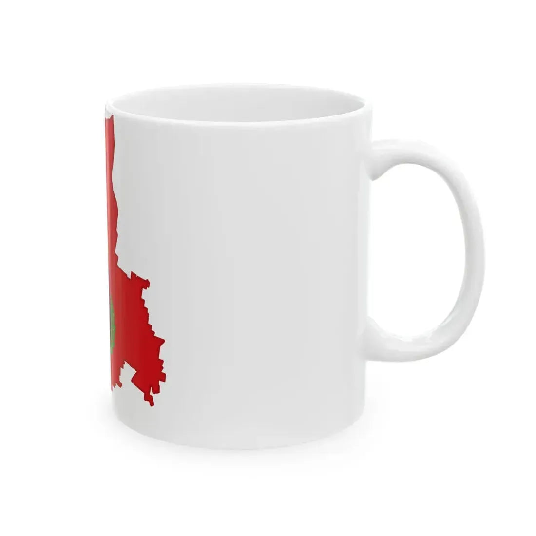 Monza flagmap (Italy) White Coffee Mug - Go Mug Yourself
