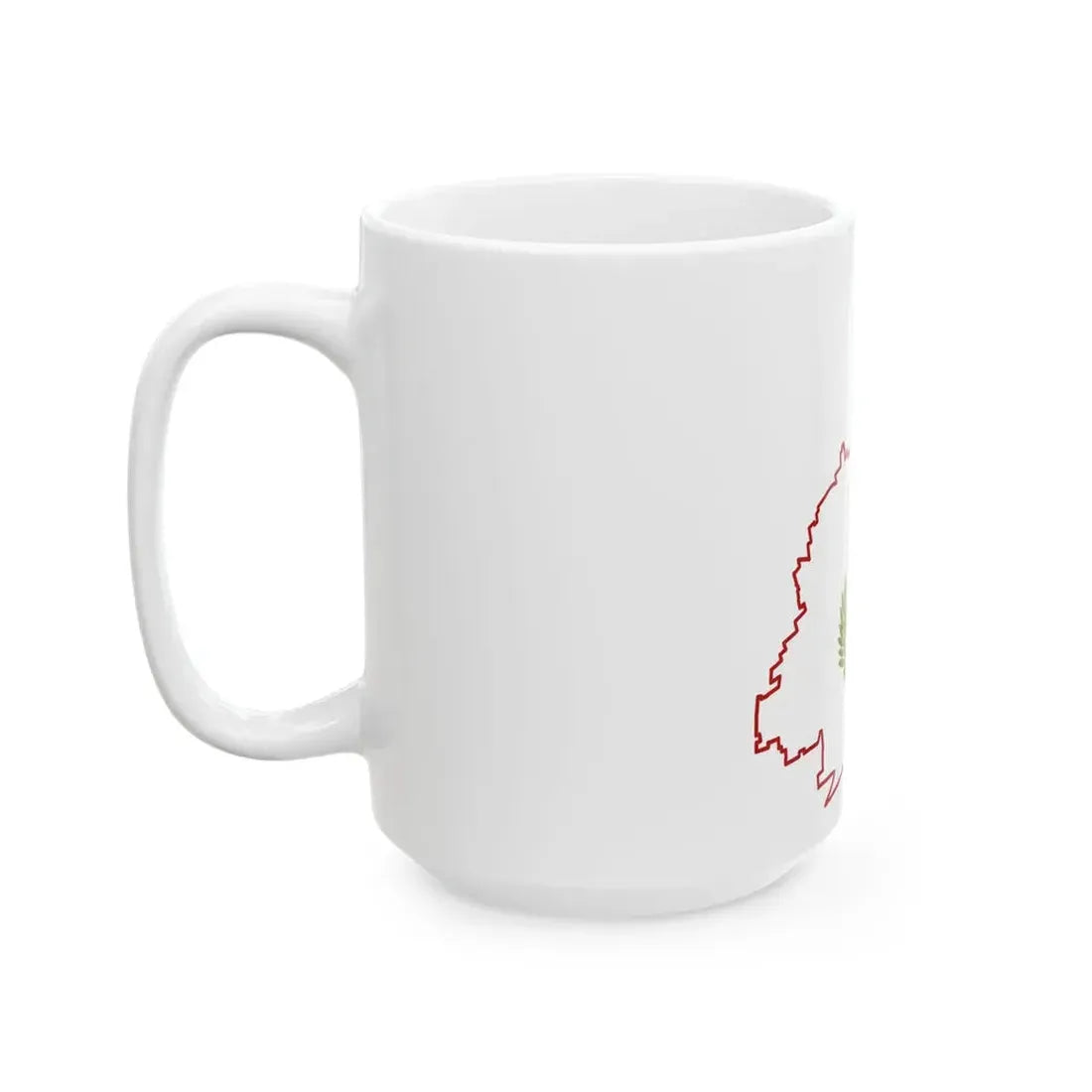 Monza flagmap (Italy) White Coffee Mug - Go Mug Yourself