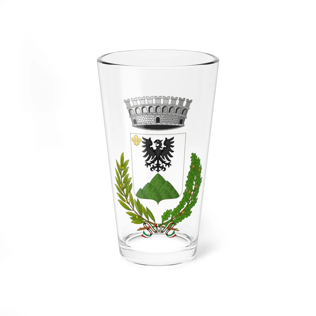 Monzuno-Stemma (Italy) (Coat of Arms) Pint Glass 16oz 16oz - Go Mug Yourself