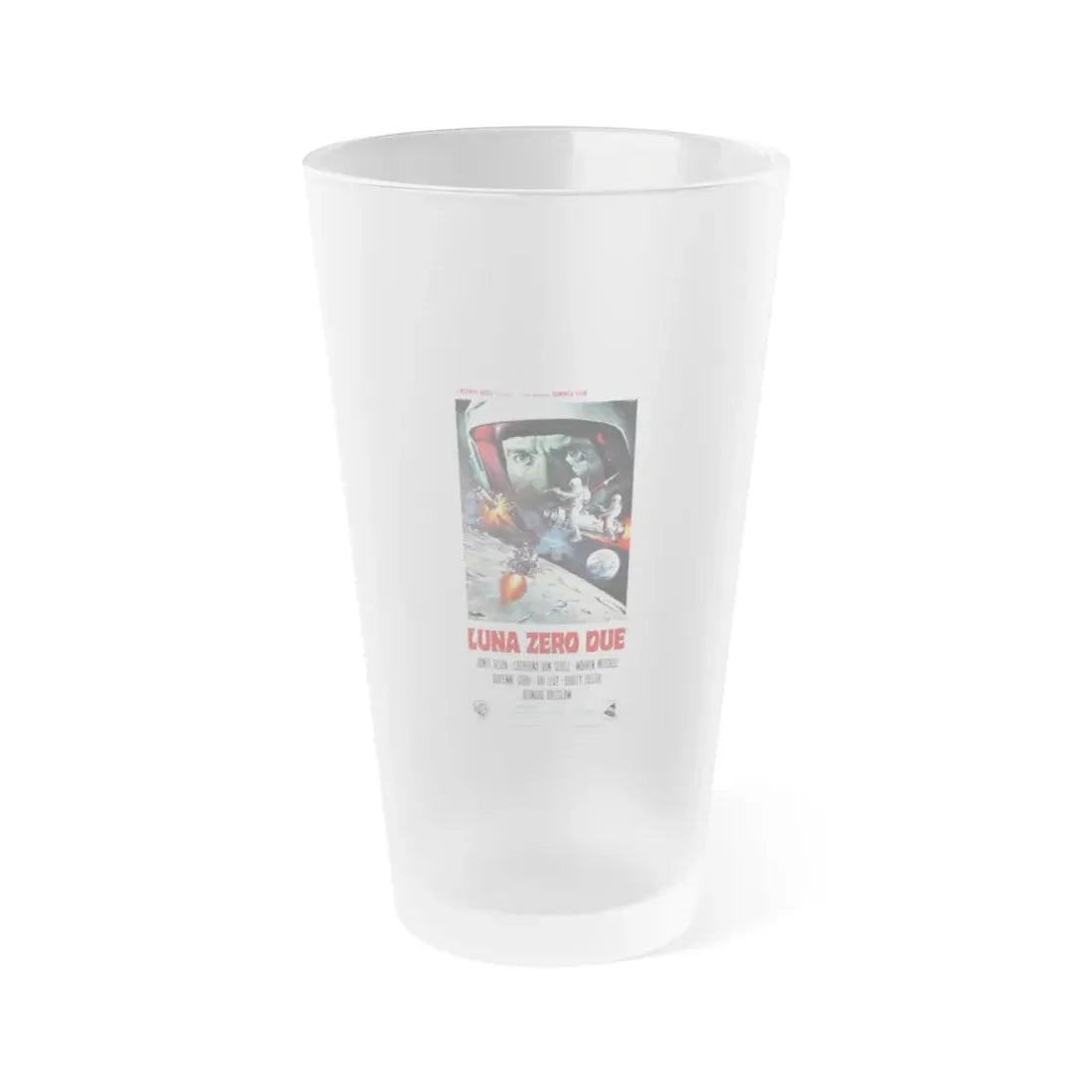 MOON ZERO TWO (ITALIAN) 1969 Movie Poster - Frosted Pint Glass 16oz Default Title - Go Mug Yourself