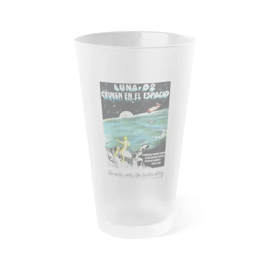 MOON ZERO TWO (SPANISH) 1969 Movie Poster - Frosted Pint Glass 16oz Default Title - Go Mug Yourself