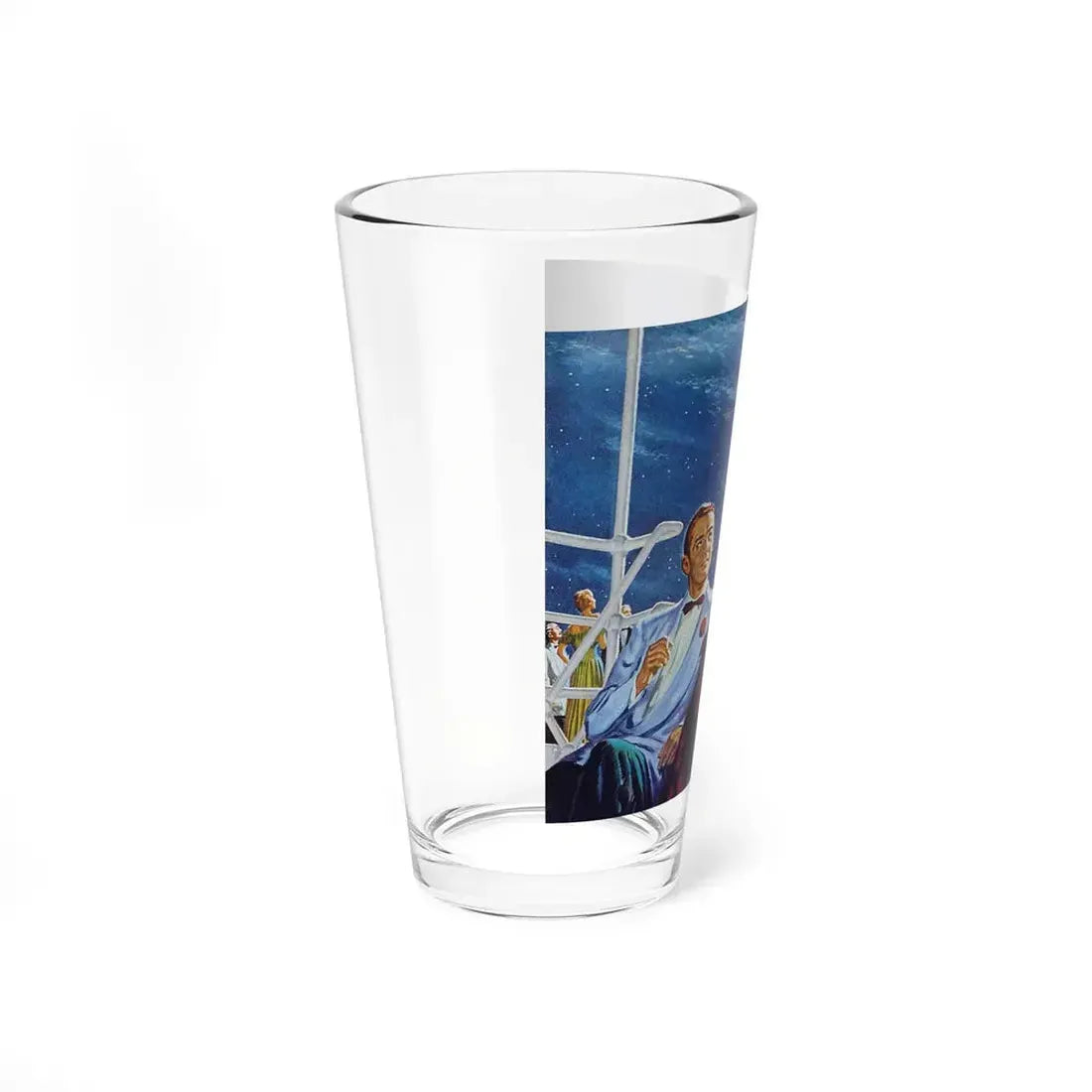 Moonlight and Romance, 1947 (Magazine Illustration) Pint Glass 16oz - Go Mug Yourself