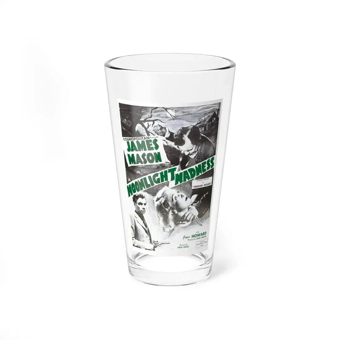 MOONLIGHT MADNESS (THE NIGHT HAS EYES, TERROR HOUSE) 1942 Movie Poster - Pint Glass 16oz 16oz - Go Mug Yourself
