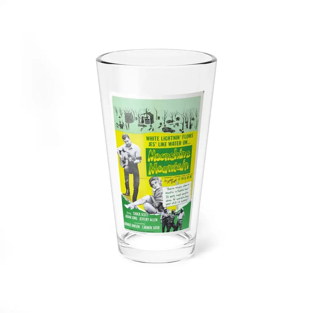 MOONSHINE MOUNTAIN 1964 Movie Poster - Pint Glass 16oz 16oz - Go Mug Yourself