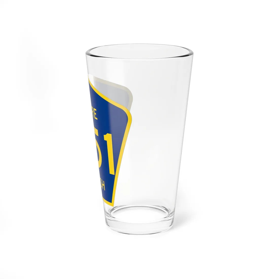 Moore Parish Route 551 LA (Louisiana) (Road Sign) Pint Glass 16oz - Go Mug Yourself