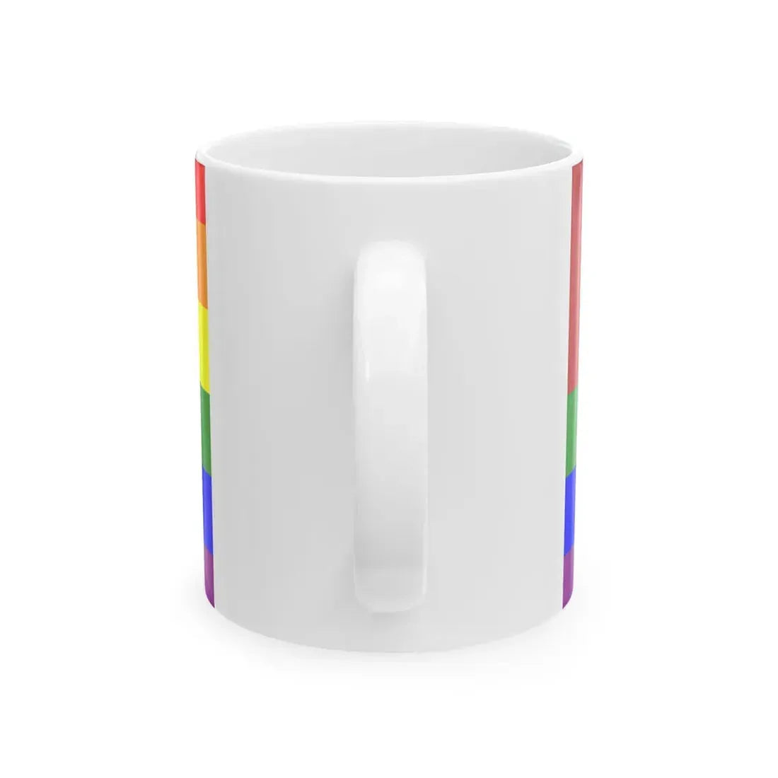 Morocco Rainbow Flag hexagram (Morocco) White Coffee Mug - Go Mug Yourself
