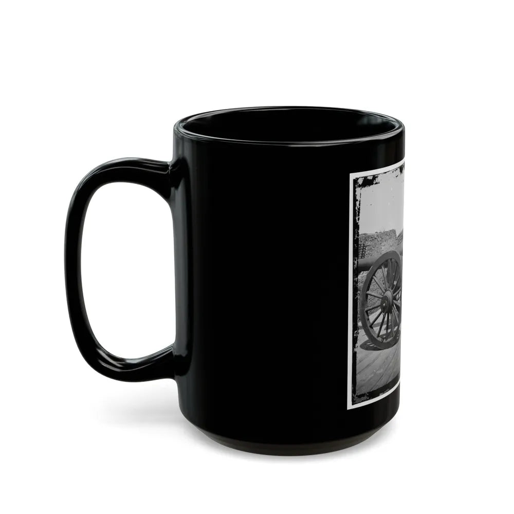 Morris Island, S.C. Battery Of 100-Pdr. Parrott Guns Inside Fort Putnam (U.S. Civil War) Black Coffee Mug-Go Mug Yourself