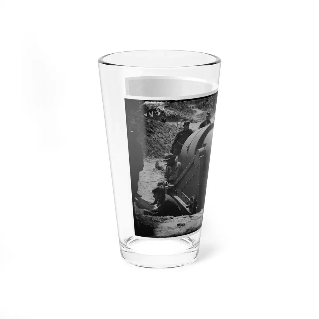 Morris Island, South Carolina. 300-Poinder Parrot Rifle After Bursting Of Muzzle (U.S. Civil War) Pint Glass 16oz - Go Mug Yourself