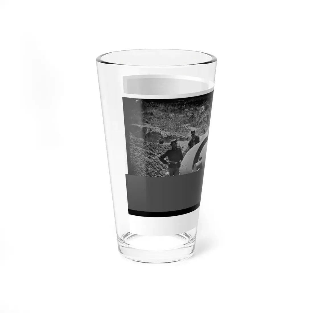Morris Island, South Carolina. 300-Pounder Parrot Rifle After Bursting Of Muzzle (U.S. Civil War) Pint Glass 16oz - Go Mug Yourself