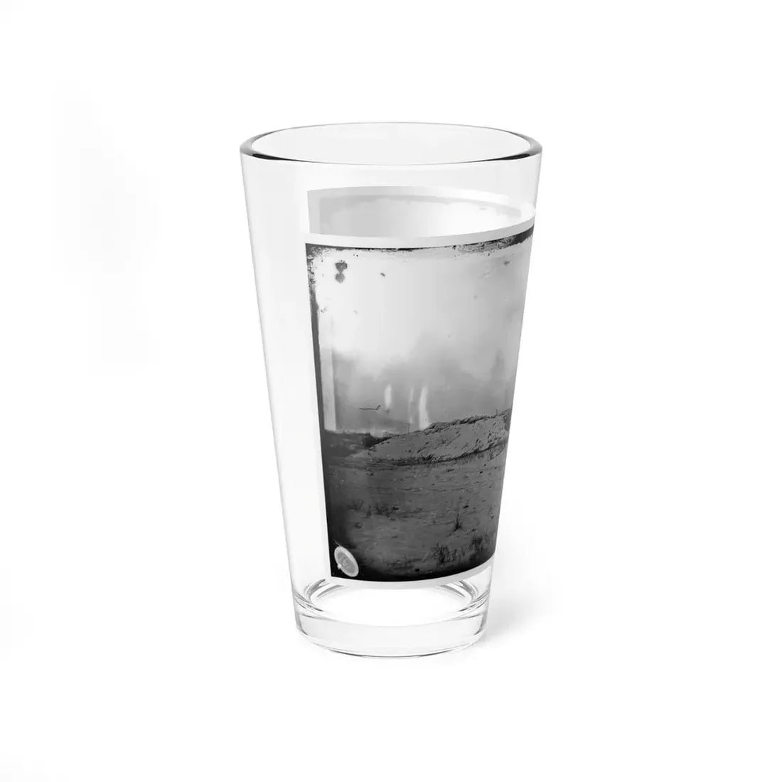 Morris Island, South Carolina. Battery Weed. Five 10-Inch Siege Mortars (U.S. Civil War) Pint Glass 16oz - Go Mug Yourself