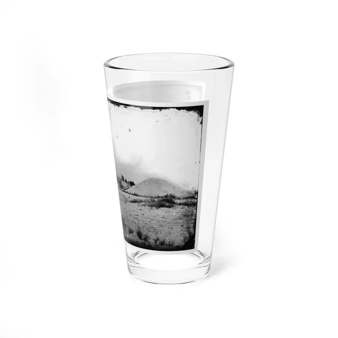 Morris Island, South Carolina. Battery Weed. Five 10-Inch Siege Mortars (U.S. Civil War) Pint Glass 16oz - Go Mug Yourself