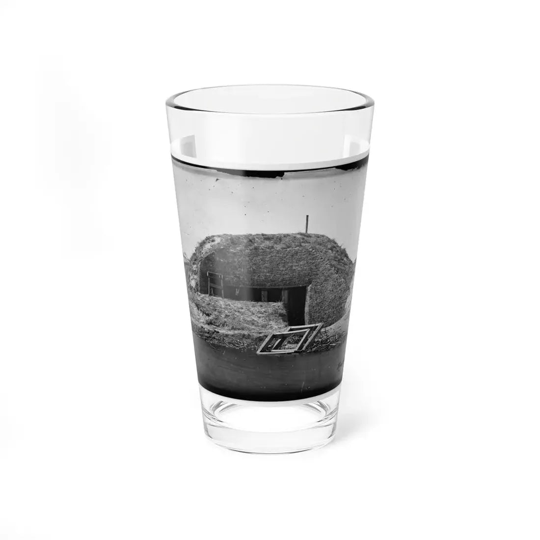 Morris Island, South Carolina. Bombproof For Telegraph Operator In Trenches (U.S. Civil War) Pint Glass 16oz 16oz - Go Mug Yourself