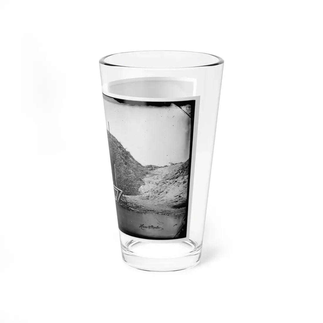 Morris Island, South Carolina. Bombproof For Telegraph Operator In Trenches (U.S. Civil War) Pint Glass 16oz - Go Mug Yourself