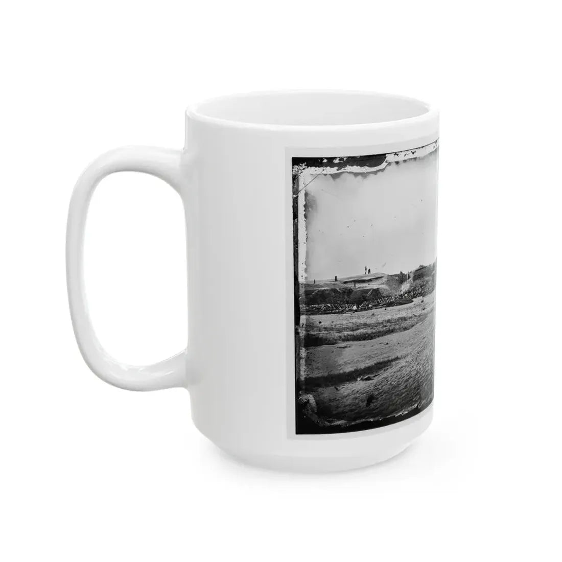Morris Island, South Carolina. Fort Putnam, Formerly Confederate Battery Gregg (U.S. Civil War) White Coffee Mug - Go Mug Yourself