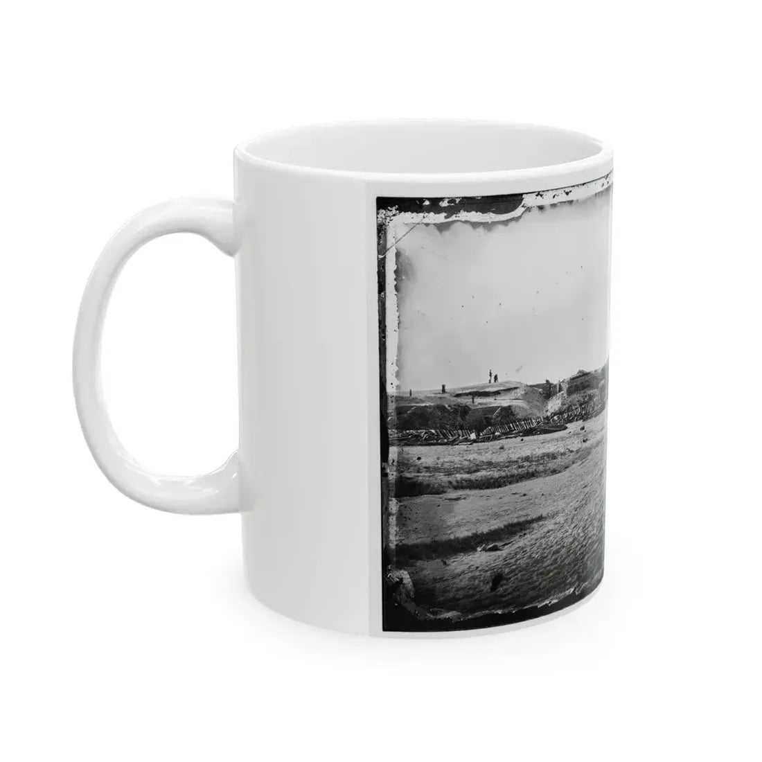 Morris Island, South Carolina. Fort Putnam, Formerly Confederate Battery Gregg (U.S. Civil War) White Coffee Mug - Go Mug Yourself