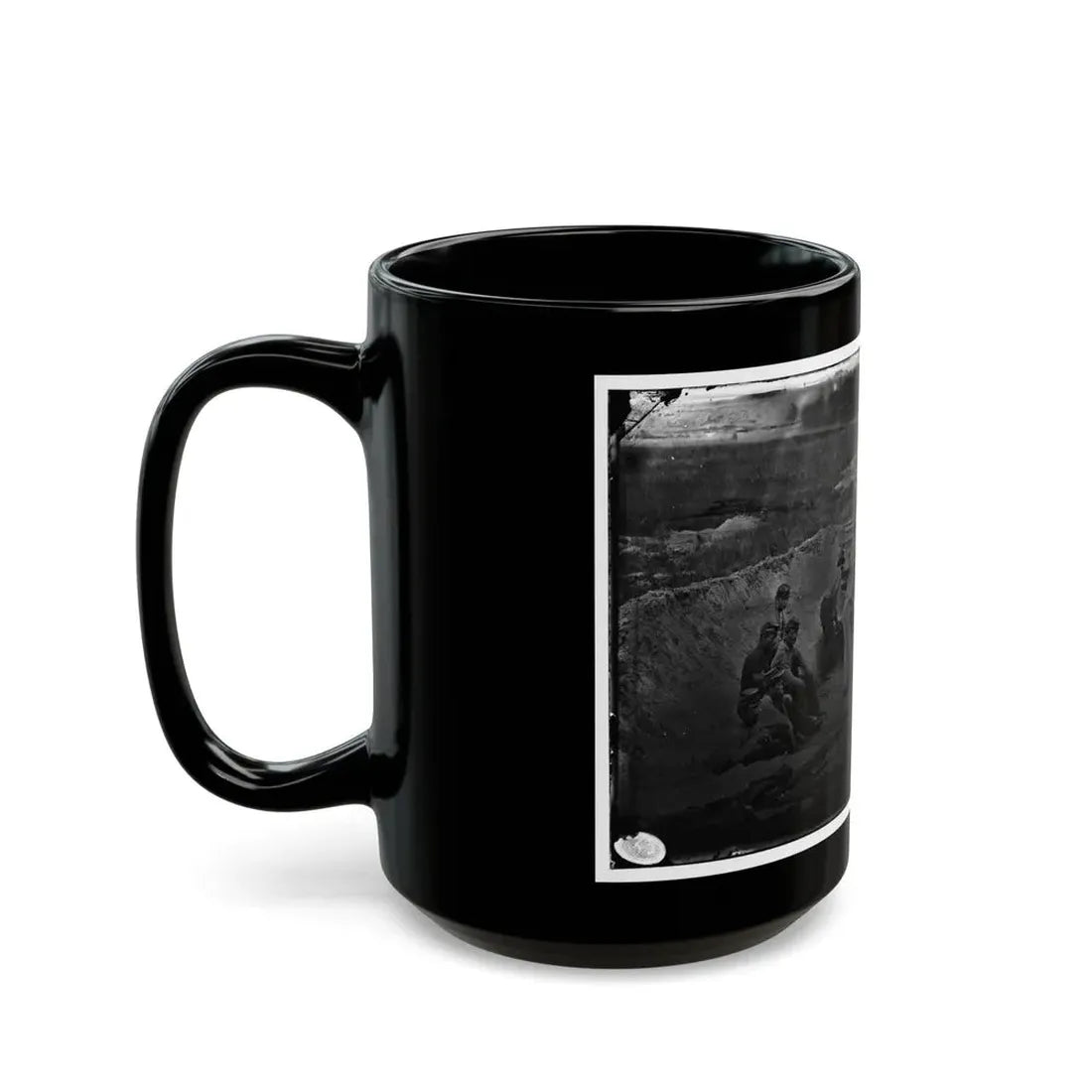 Morris Island, South Carolina. Full Sap (U.S. Civil War) Black Coffee Mug - Go Mug Yourself