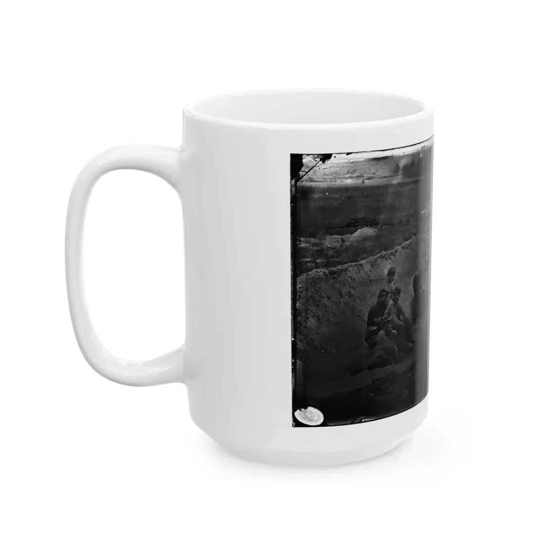 Morris Island, South Carolina. Full Sap (U.S. Civil War) White Coffee Mug - Go Mug Yourself