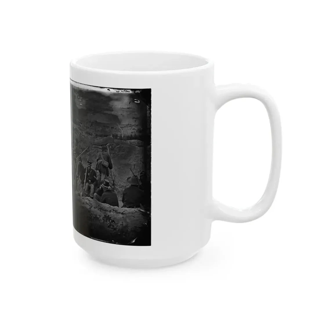 Morris Island, South Carolina. Full Sap (U.S. Civil War) White Coffee Mug - Go Mug Yourself