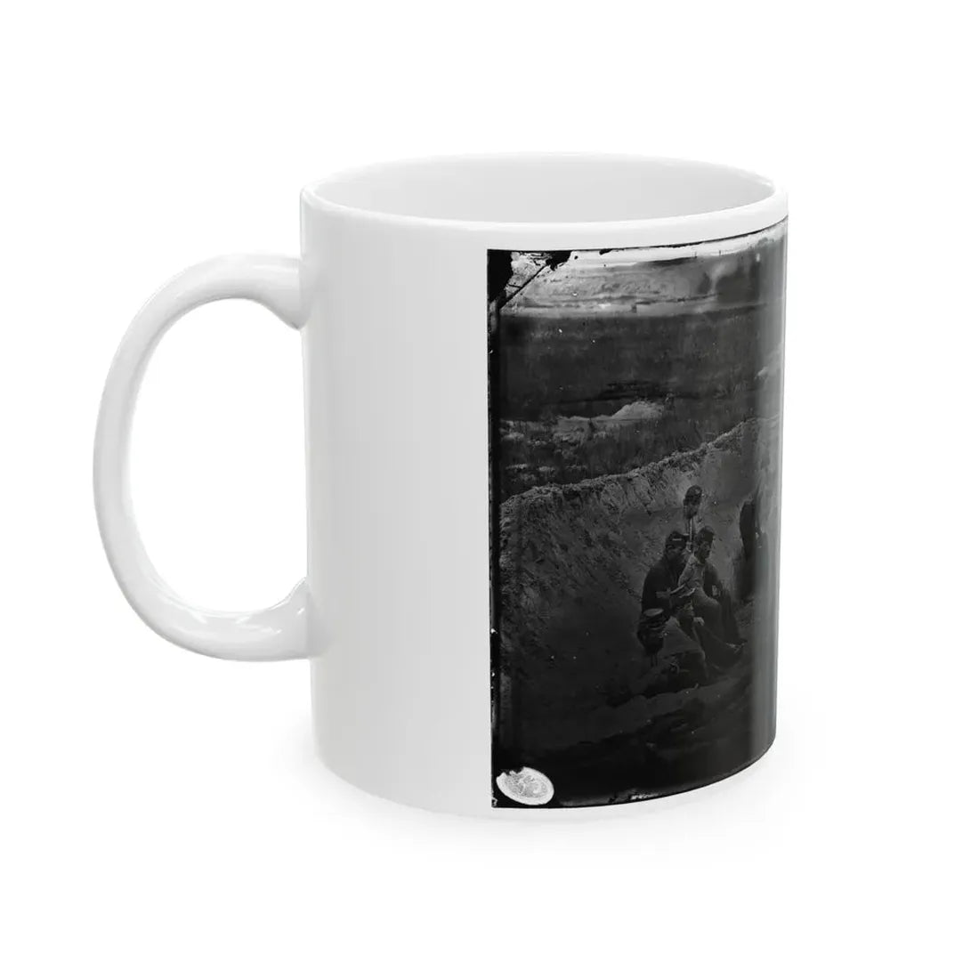 Morris Island, South Carolina. Full Sap (U.S. Civil War) White Coffee Mug - Go Mug Yourself